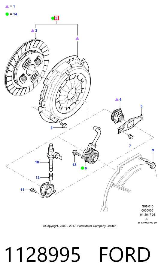 Compre Kit de embraiagem (3 peças) Ford Mondeo 3