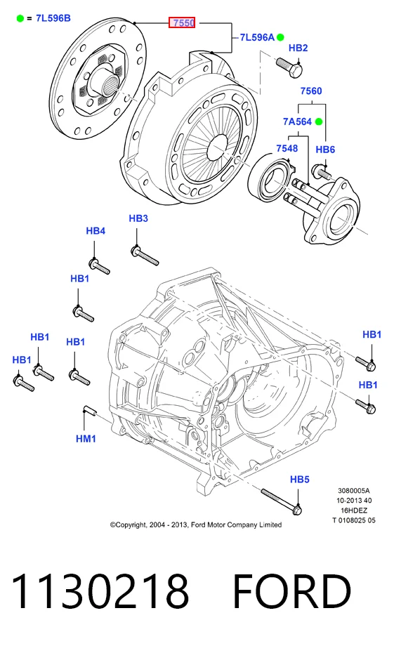 Disco de embraiagem Ford Focus II DA, HCP, DP