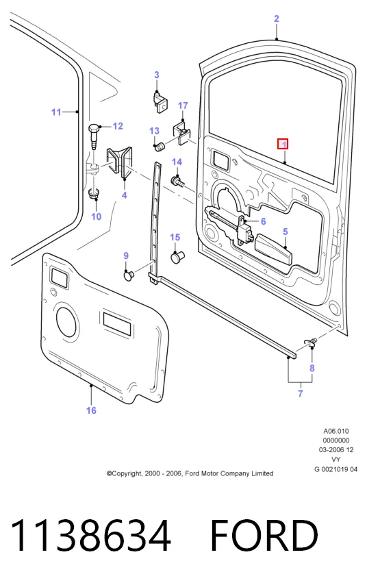  Porta dianteira esquerda Ford Galaxy I VY monovolume (WGR) (2000 - 2006) I VY