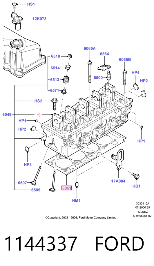 Vedante de cabeça de motor (CBC) Ford Fiesta preço, a partir de 29,92 USD