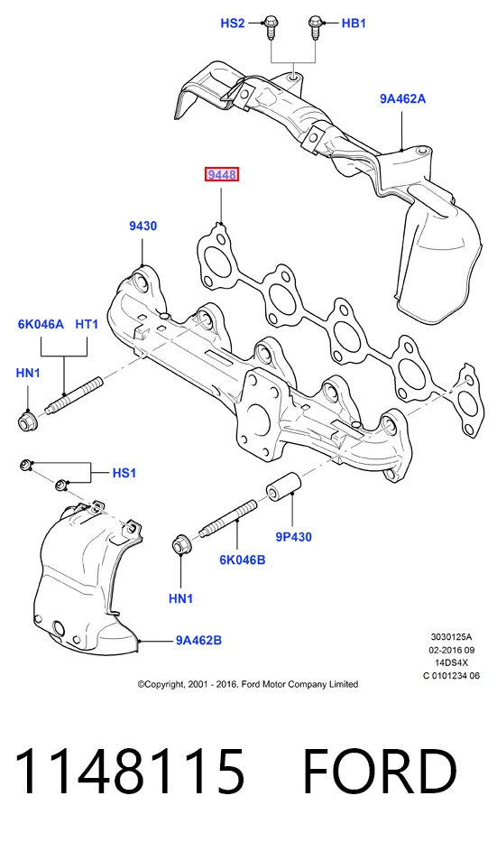  Vedante de tubo coletor de escape Mini Cooper hatchback (R56) (2005 - 2014) 