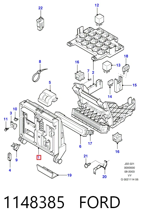 Unidade de dispositivos de segurança para Ford Galaxy WGR