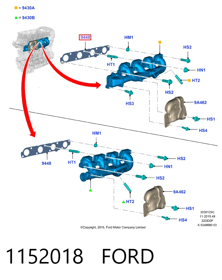 Vedante de tubo coletor de escape para Peugeot Boxer III 250