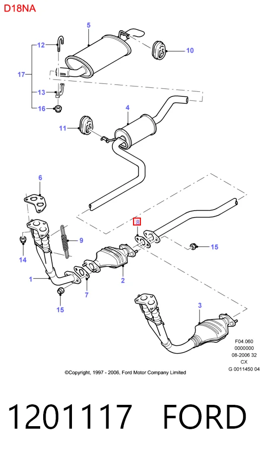 Vedante de tubo de admissão do silenciador para Fiat Stilo 192