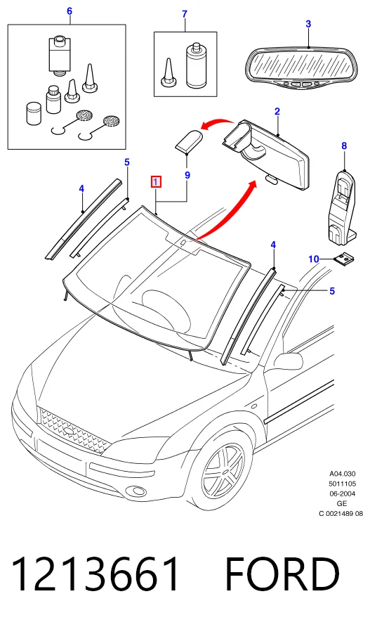 Pára-brisas para Ford Mondeo III B4Y