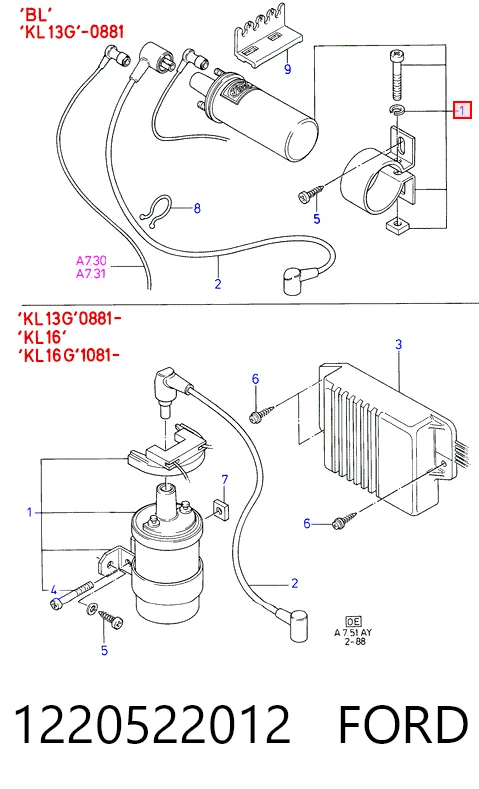 Compre Bobina de ignição Ford Transit 4
