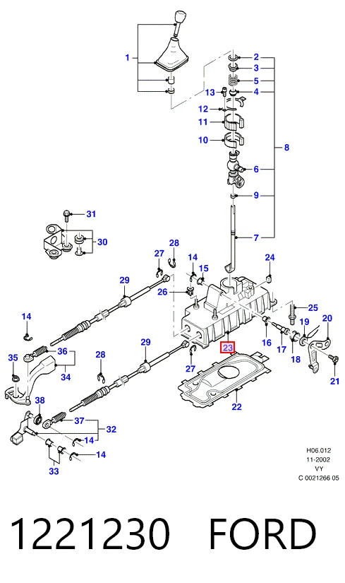 Mecanismo de mudança (ligação) para Ford Galaxy WGR