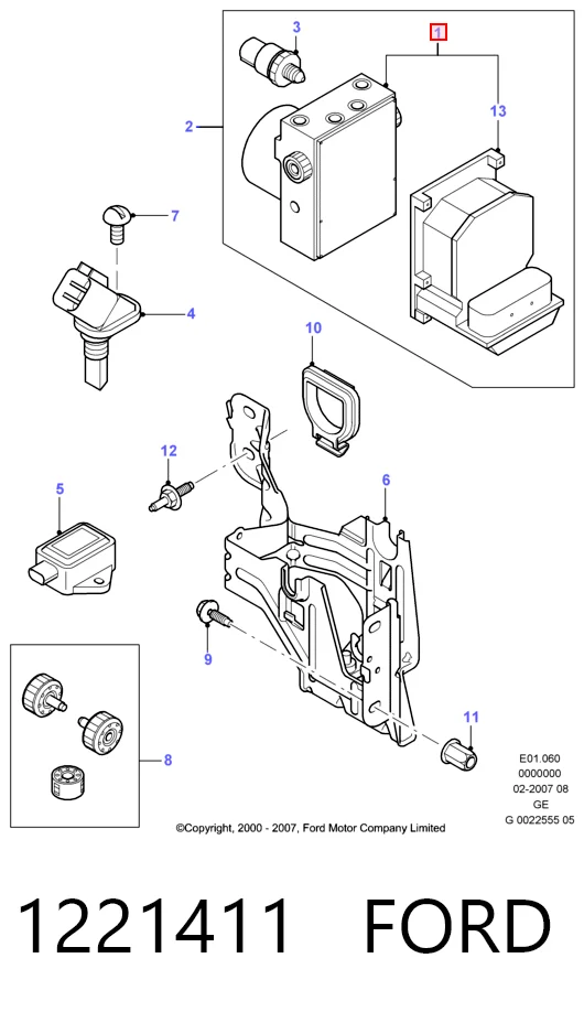 Compre Unidade hidráulico de controlo ABS Ford Mondeo 3