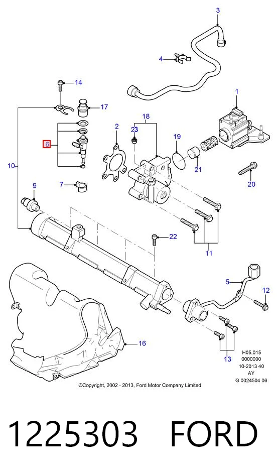 1225303 Ford Injetor de injeção de combustível