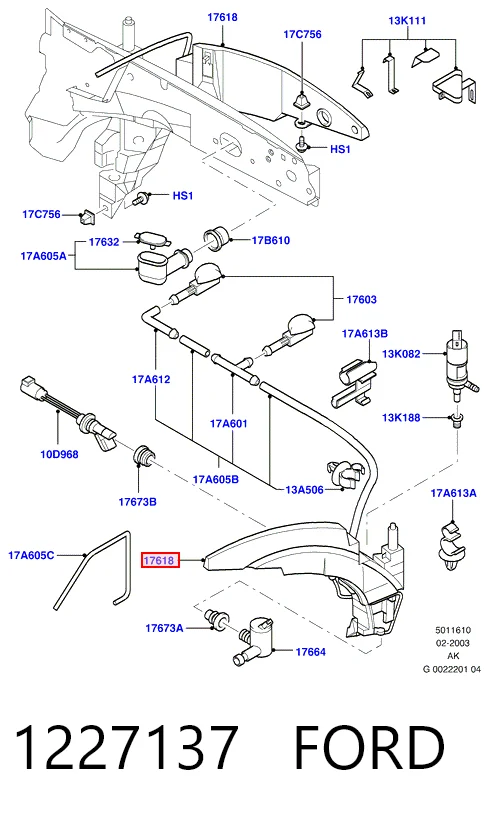 Tanque de fluido para lavador de vidro Ford Focus I DFW ao melhor preço