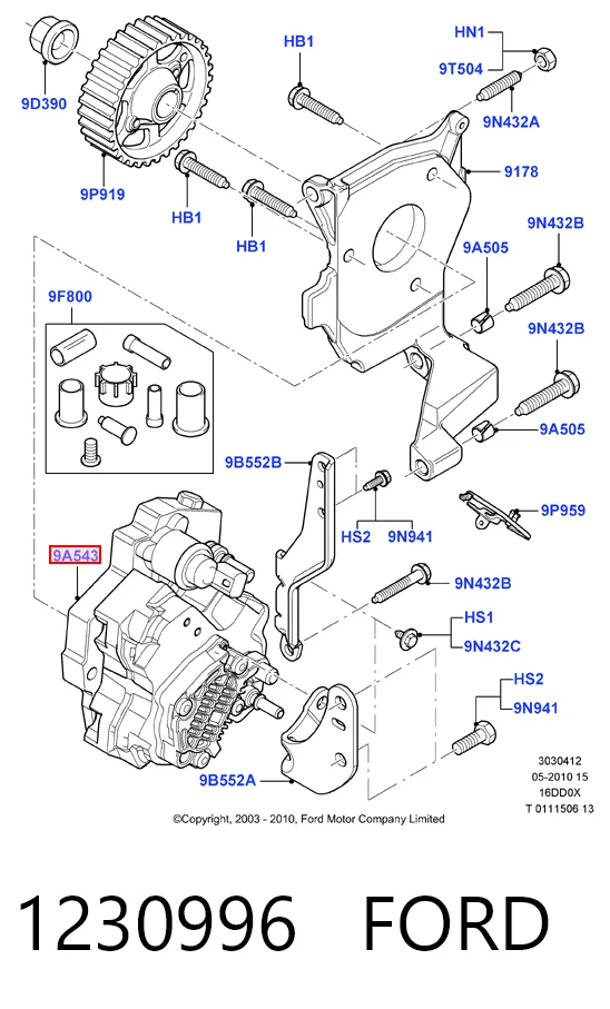 Bomba de combustível de pressão alta para Mazda 3  BK12