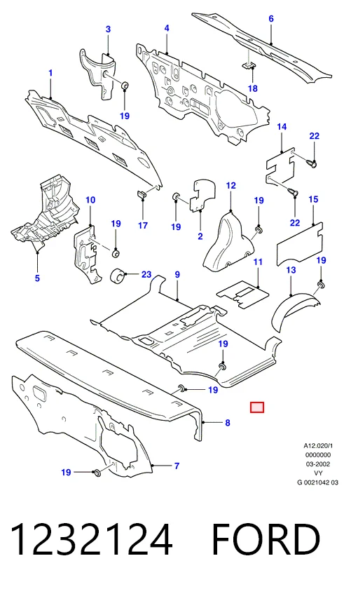 Isolamento de ruído da capota para Ford Galaxy I VX WGR