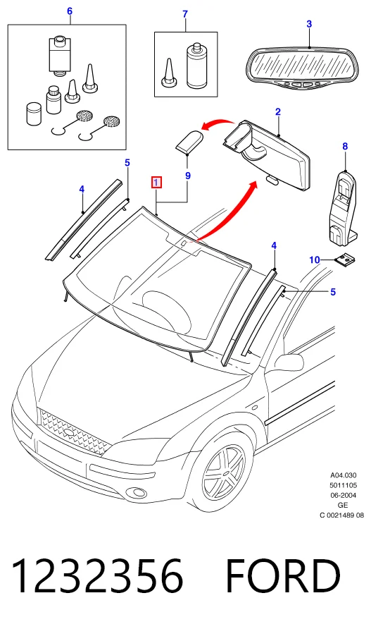 Pára-brisas Ford Mondeo III B4Y