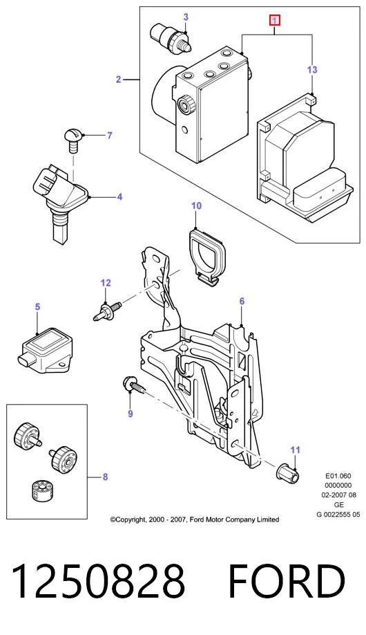 Unidade hidráulico de controlo ABS Ford Mondeo III B4Y