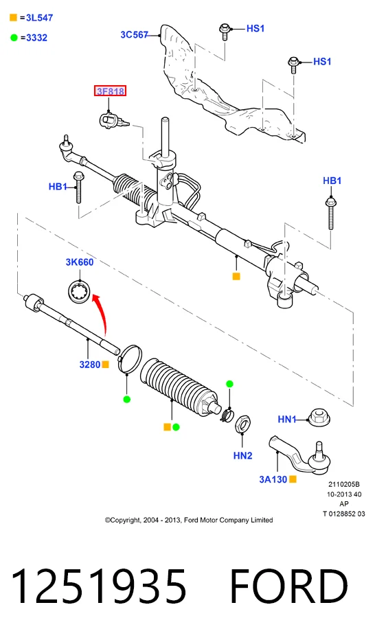 Compre Sensor do ângulo de viragem do volante de direção Ford Focus 2