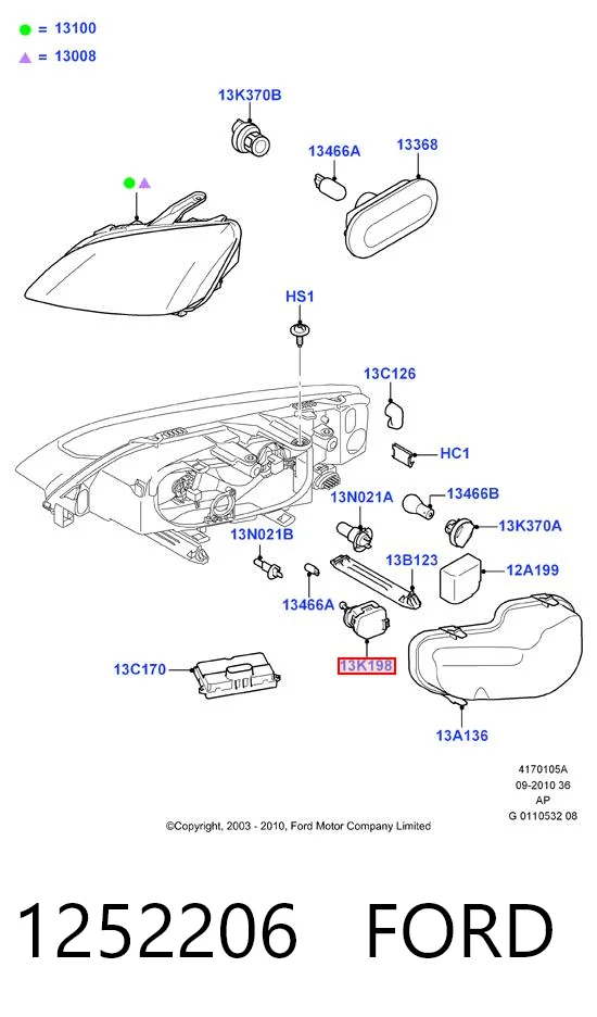 Preço da peça  Focus II hatchback