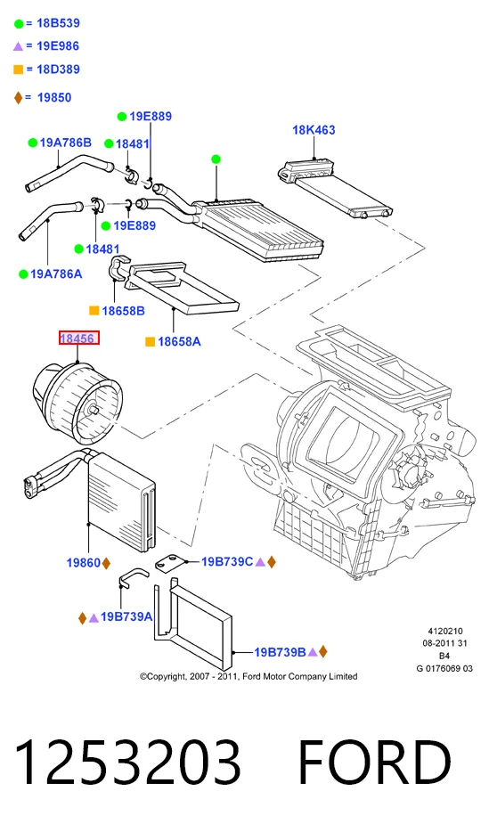  Motor de ventilador de forno (de aquecedor de salão) Volvo C30 hatchback (M) (2006 - 2012) 