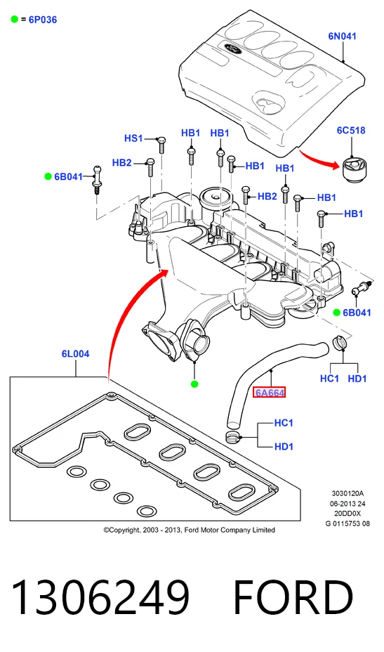  Cano derivado de ventilação de cárter (de separador de óleo) Citroen Jumpy II ônibus (2007 - 2016) II