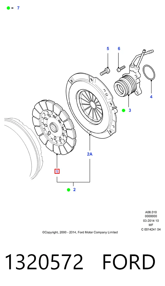 Disco de embraiagem Mazda 8A0116460 preço, a partir de 48,41 USD