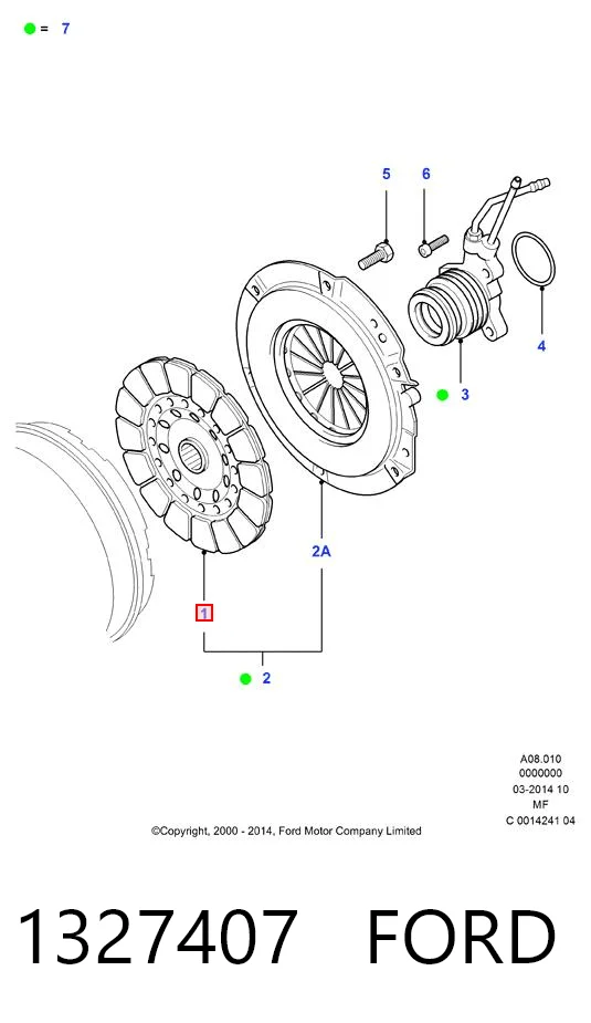 Compre 8A0116460 Mazda Disco de embraiagem