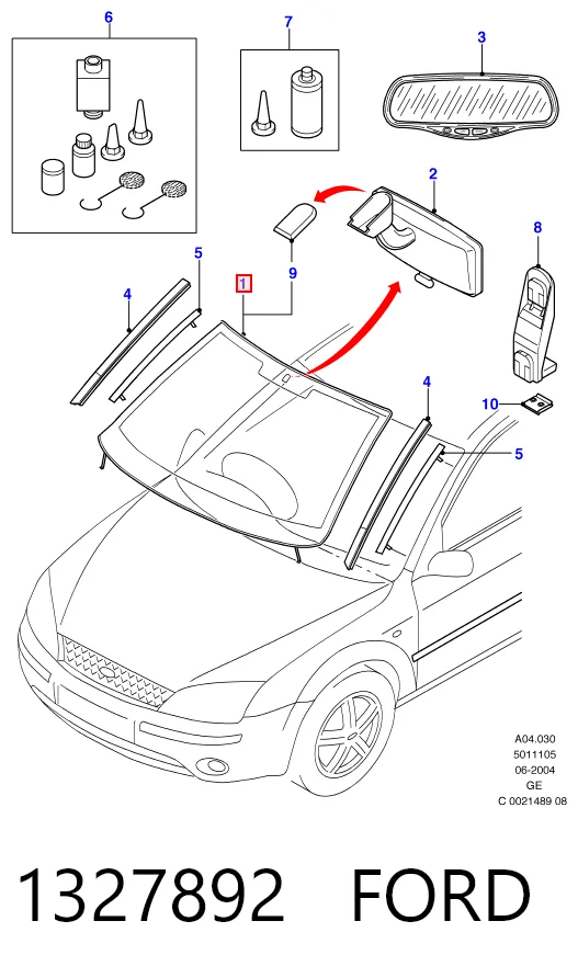  Pára-brisas Ford Mondeo III sedan (B4Y) (2000 - 2007) III