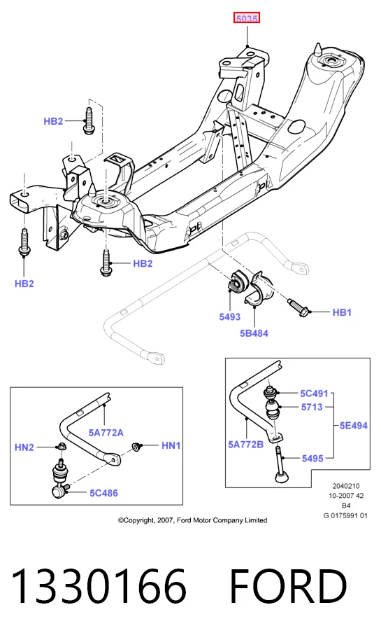 Compre HMP4M515K067CG Hmpx Viga de suspensão traseira (plataforma veicular)