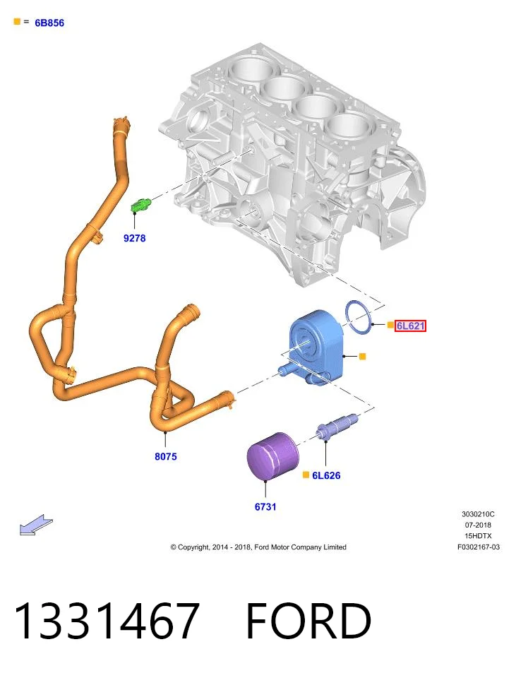 Vedante do radiador de óleo Nissan/Infiniti 7701051538 preço, a partir de 6,35 USD