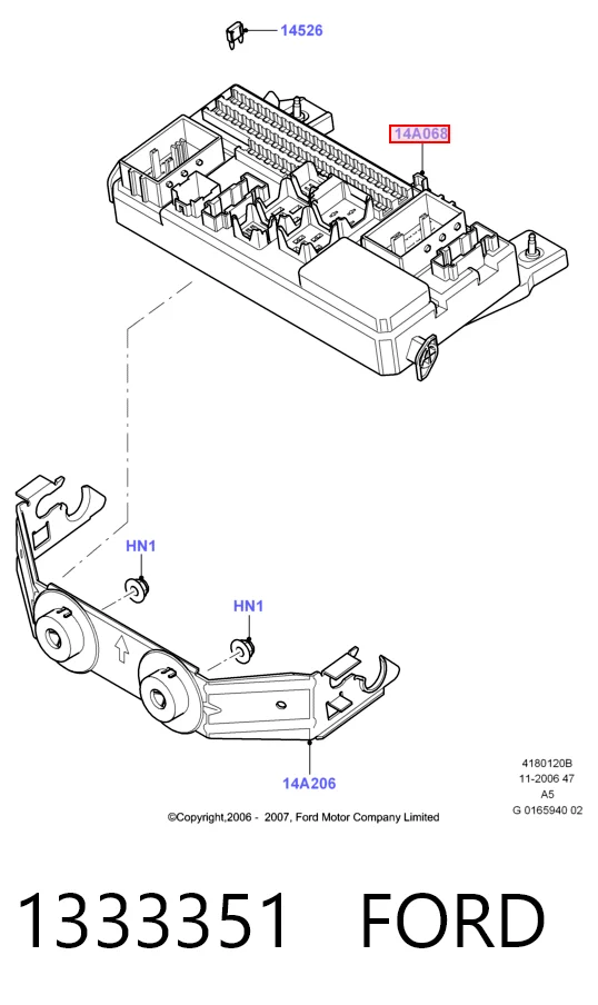 Unidade de dispositivos de segurança Ford Focus II hatchback (DA, HCP, DP) (2004 - 2011) II