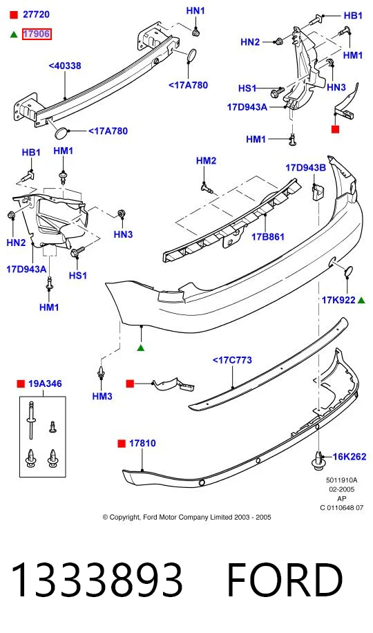 Compre Pára-choque traseiro Ford C-Max 