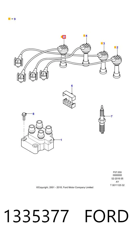  para Ford Fiesta  (J5S, J3S)