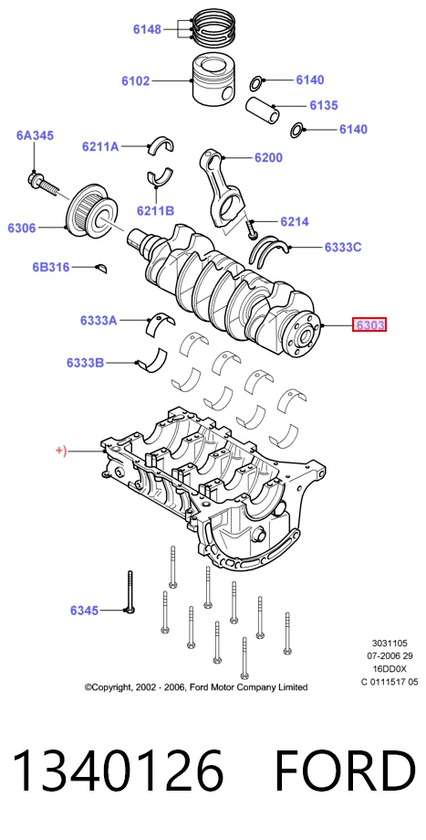 Compre Cambota de motor Ford C-Max 