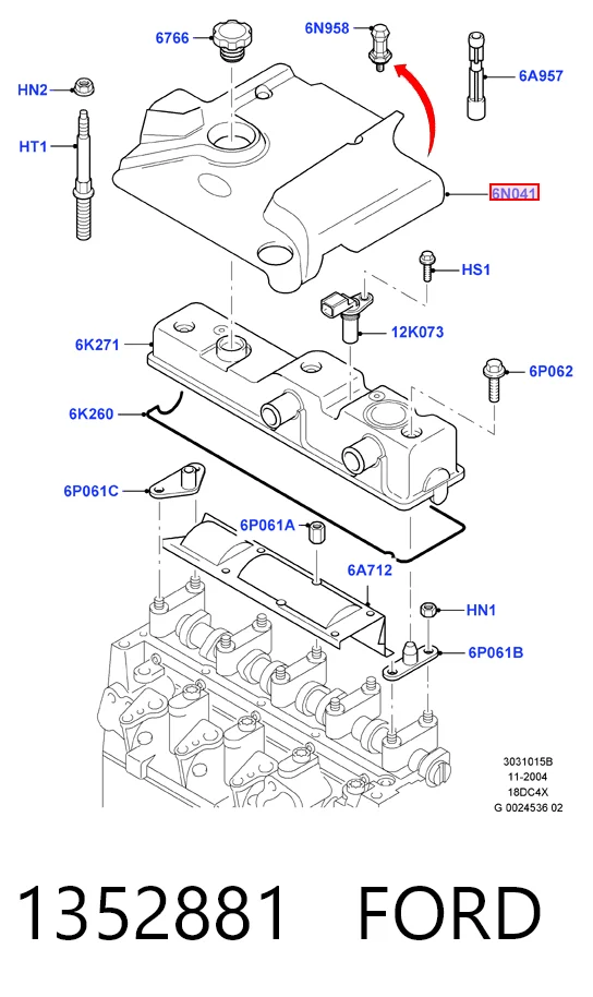 Tampa de motor decorativa para Ford Mondeo IV CA2