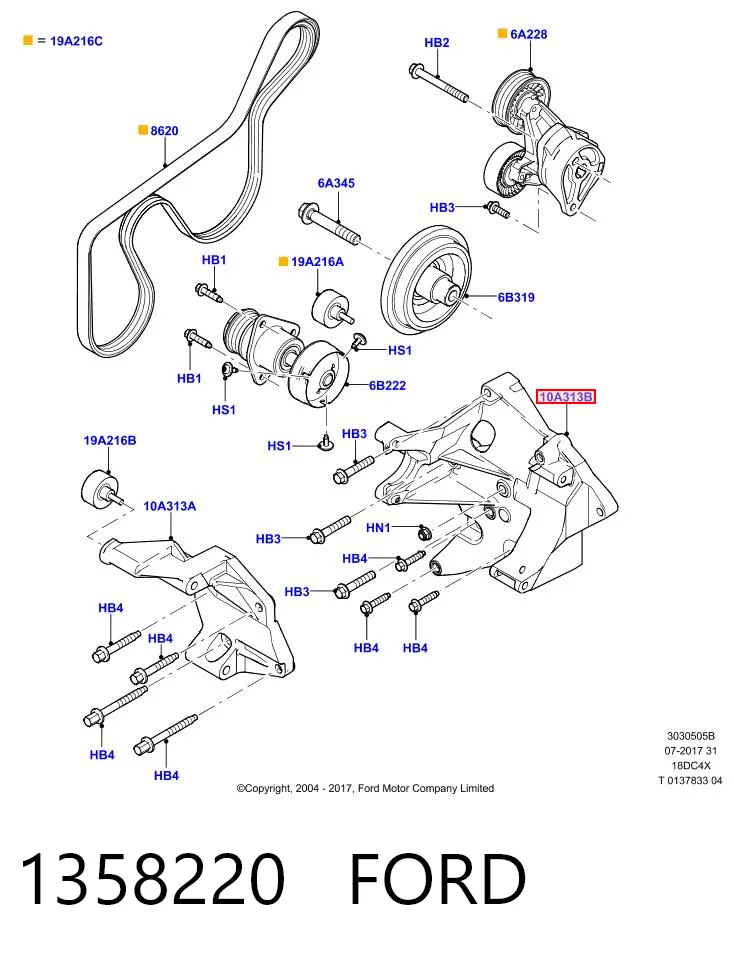 Consola do gerador para Ford Mondeo CA2