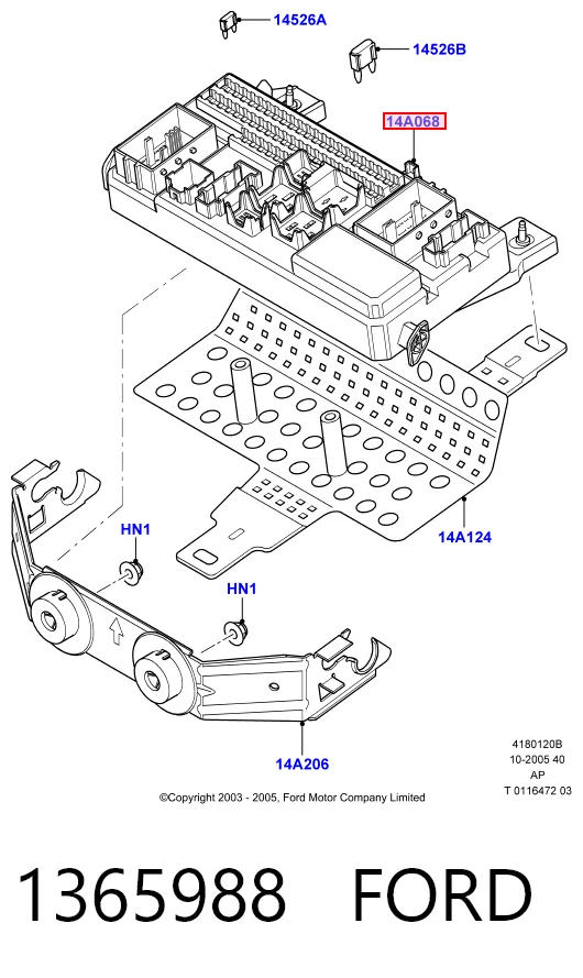 Unidade de dispositivos de segurança para Ford Focus II DA, HCP, DP