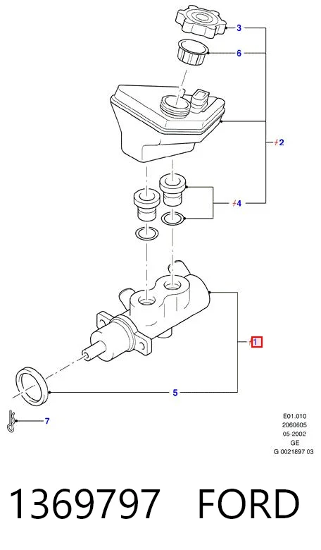 Cilindro mestre do freio Brembo M24043 preço, a partir de 54,48 USD