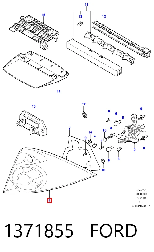 Lanterna traseira direita Ford Mondeo III B4Y
