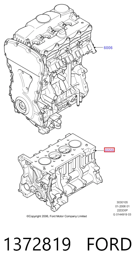 8772702STD Nural Bloco de cilindros de motor