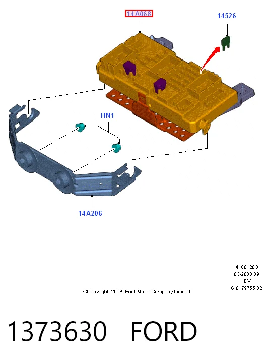Unidade de dispositivos de segurança Ford Focus II DA, HCP, DP