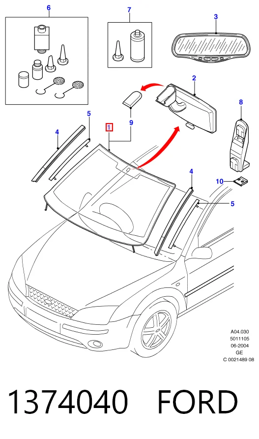 Pára-brisas Ford Mondeo III B4Y