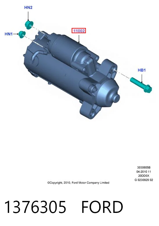 1376305 Ford Motor de arranco