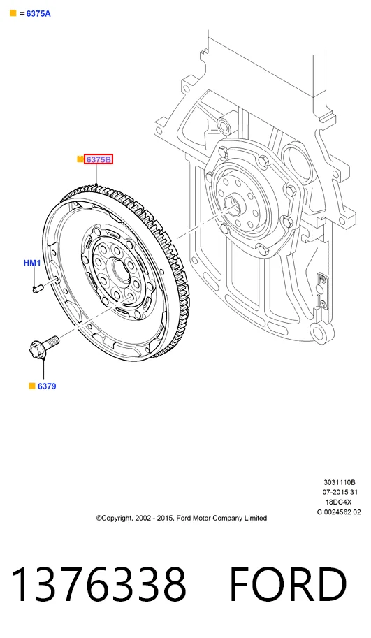  Volante de motor Ford Mondeo IV sedan (CA2) (2007 - 2014) IV