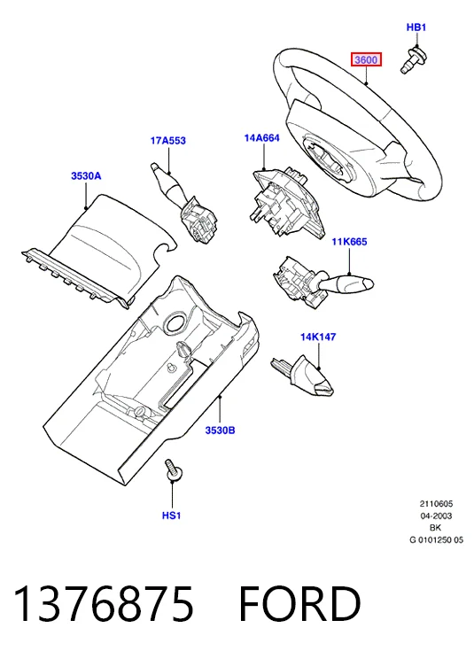 Volante para Ford Connect PU2