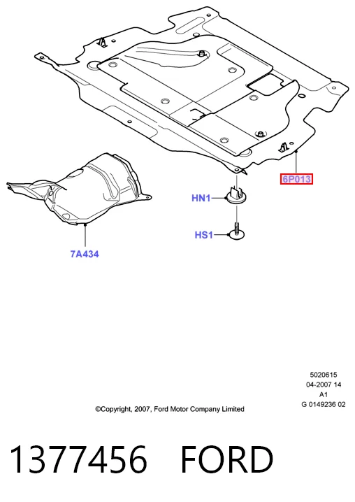 Compre Proteção de motor, de panela (da seção de motor) Ford Galaxy 