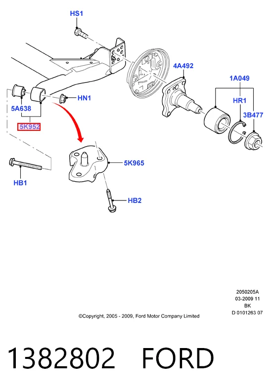 Viga de suspensão traseira (plataforma veicular) Ford Fiesta preço, a partir de 248,30 USD