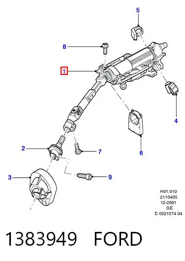Coluna da direção Ford Mondeo III B4Y ao melhor preço