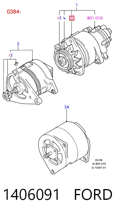 1406091 Ford Gerador