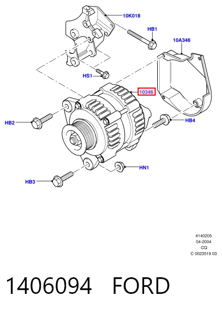 1406094 Ford Gerador