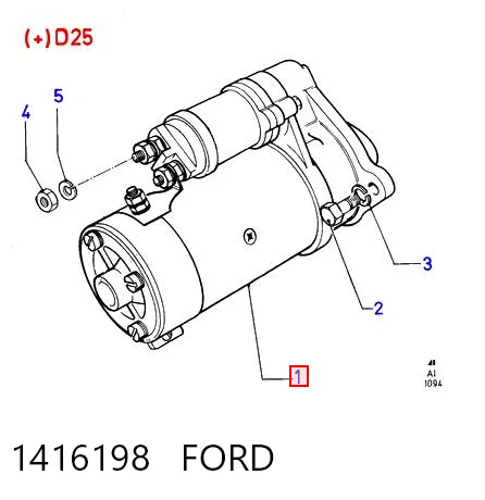 1416198 Ford Motor de arranco