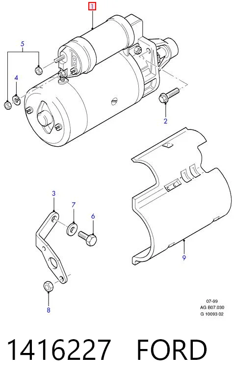1416227 Ford Motor de arranco