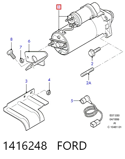 1416248 Ford Motor de arranco